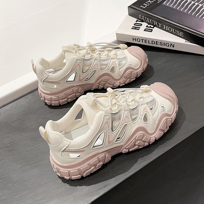 Hollow Sports Sandals Women's 2025 New Summer Breathable Ugly River Shoes Roman Shoes Casual Hole Shoes
