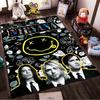 Nirvana Floral Smile Design Non-slip Rug Suitable for Living Room and Bedroom Sofas