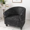 Printed Club Chair Slipcover Stretch Armchair Covers Tub Chair Sofa Protector Washable Couch Covers  for Living Room