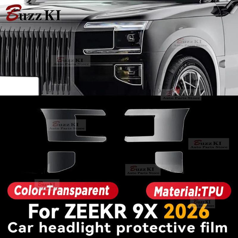 For ZEEKR 9X 2026 TPU Navigation Dashboard Gear Center Console Pre Cut Car Interior Repair Protective Film Anti-scratch Sticker