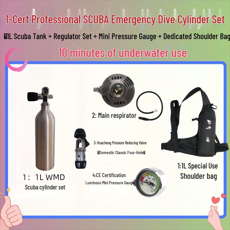 Scuba Diving Oxygen Tank & Emergency Gear