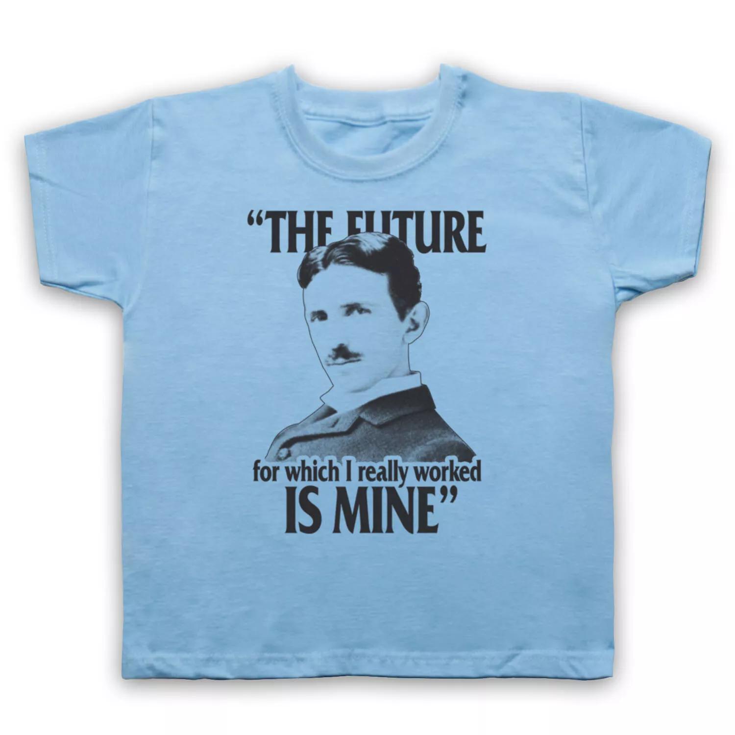 НИКОЛА ТЕСЛА ФИЗИКА БУДУЩЕЕ ЗА МНОЙ НЕОФИЦИАЛЬНАЯ ДЕТСКАЯ ДЕТСКАЯ Футболка 150