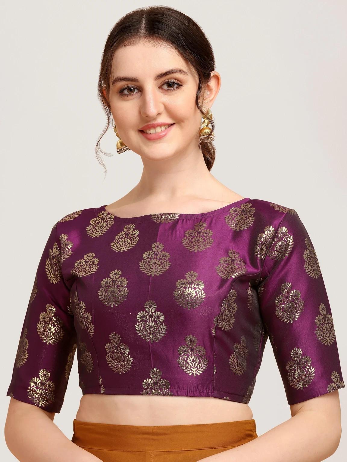 Beautiful Party Wear Designer Blouse Indian Women s Half Sleeves Ethnic Choli