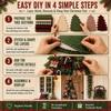 Vintage übergroßer Stoff-Weihnachtsbaum Handgemacht DIY Weihnachts-Patchwork Bastelset Weihnachtsgeschenk