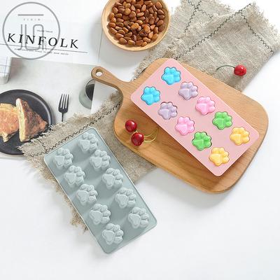 Silicone Baking Mold Cat Claw Cake Rock Sugar Brown Sugar Mold Chocolate Ice Grid Mold DIY