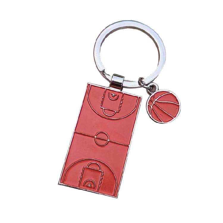 

Basketball Soccer Keychain for Sports Souvenir Fan Gift Board Game Metal Toy 1