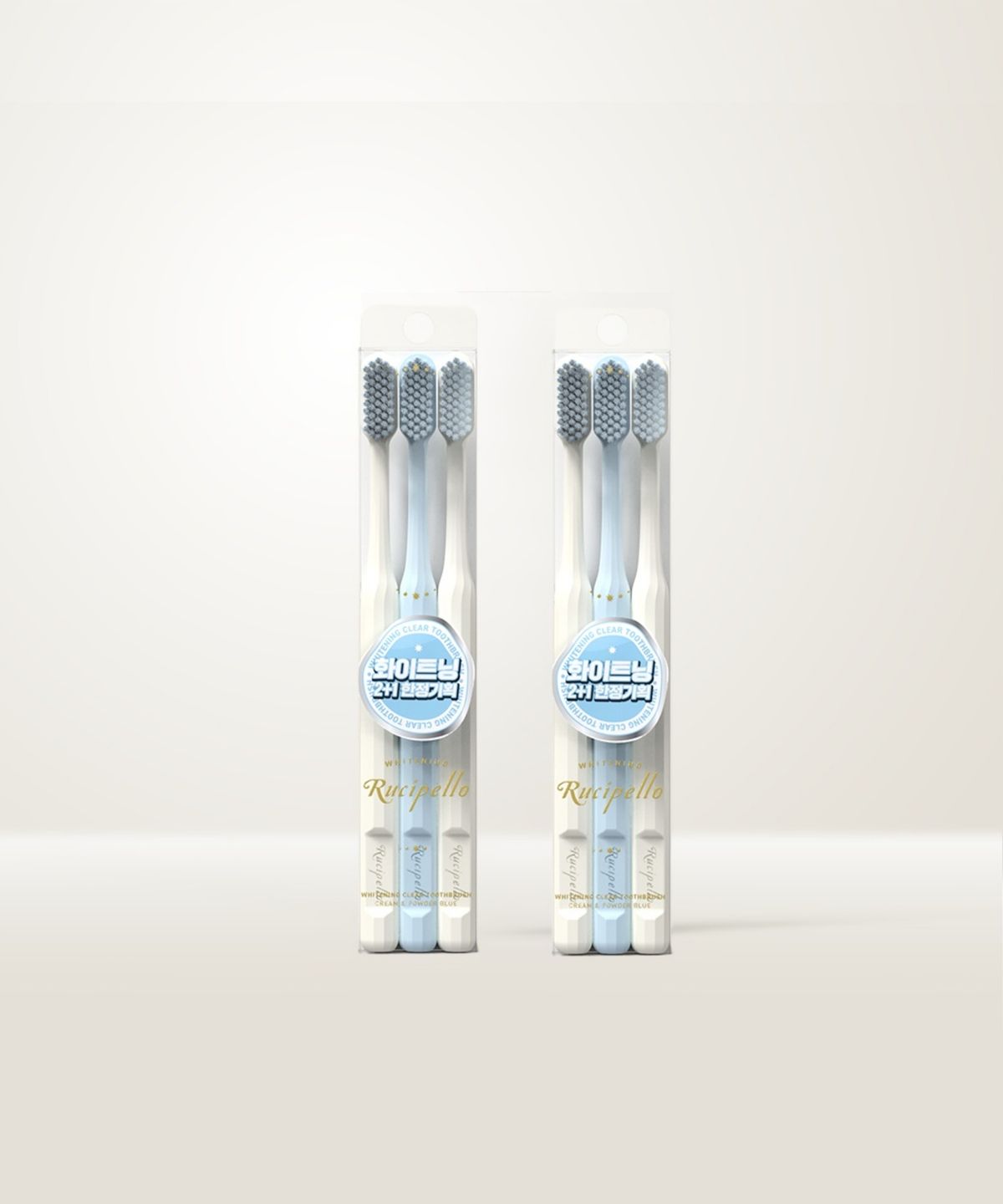 Whitening Clear Toothbrush 6-Pack