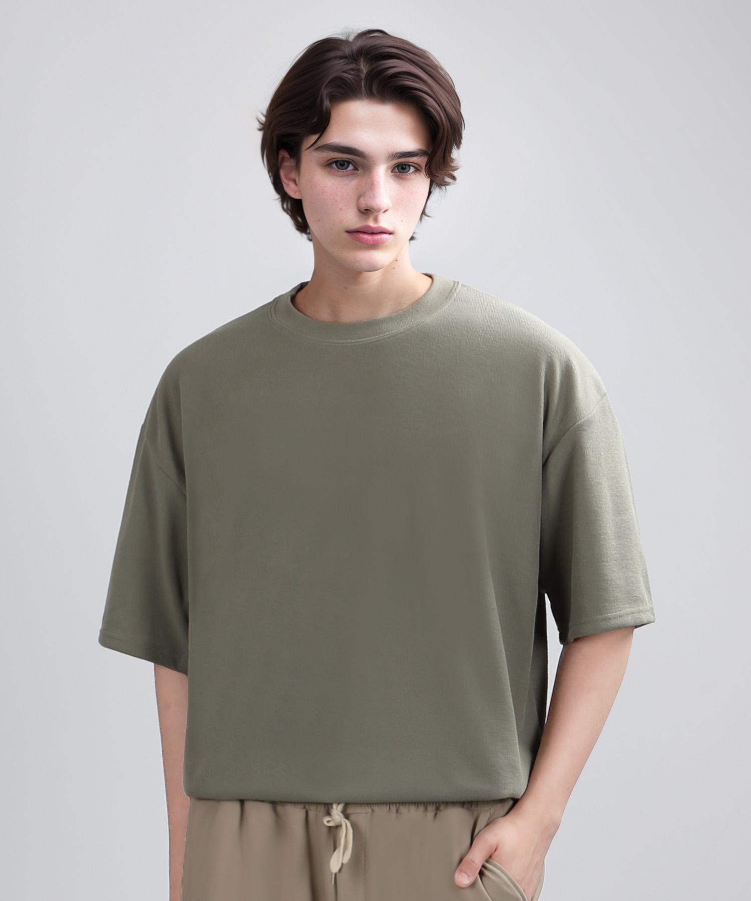 Berry Vein Knit Tex Over Sleeve (Light Khaki) L