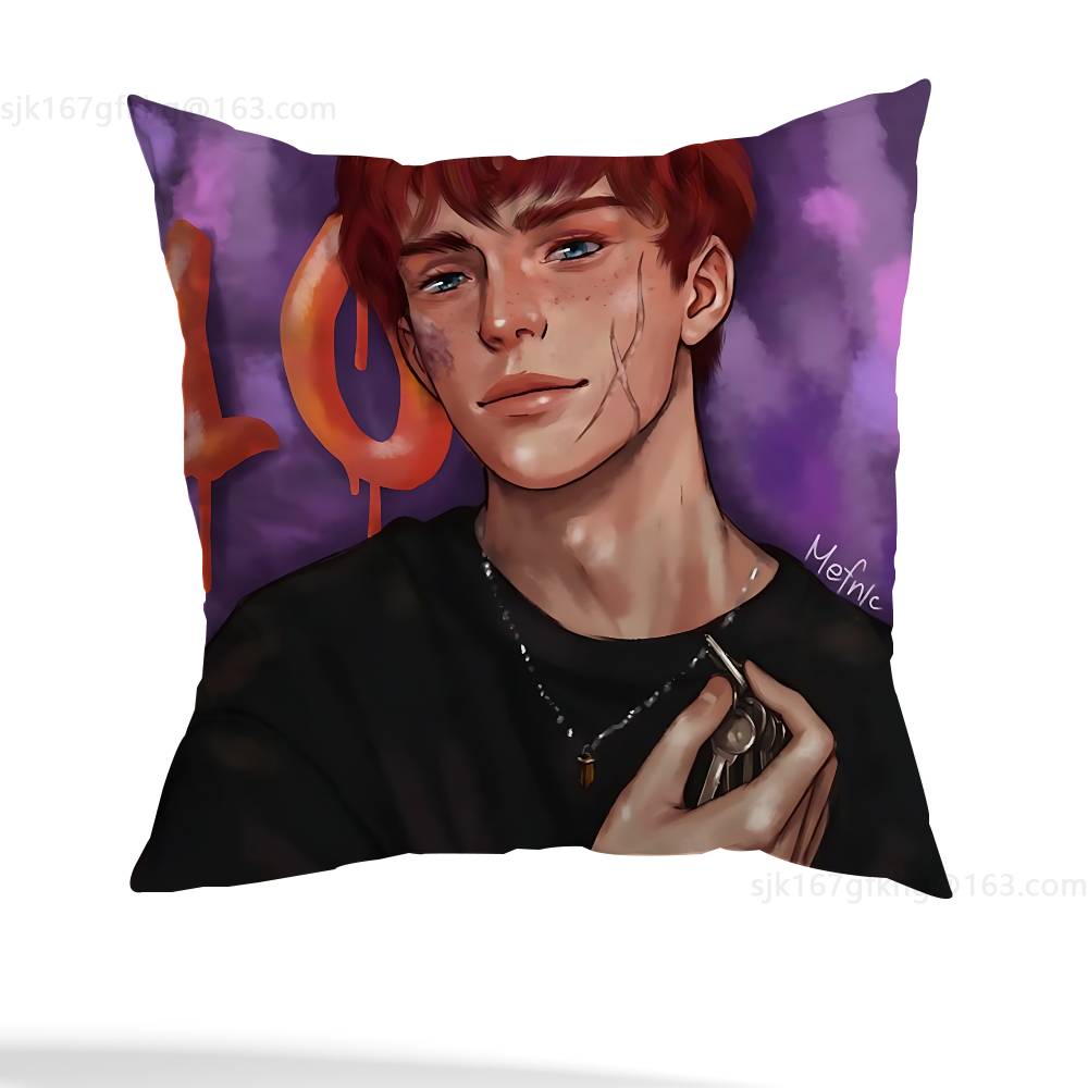 T-The Foxhole Court Pillow Case Sofa Living Room Bedroom Headboard Backrest Cushion Square Cushion Nap Time