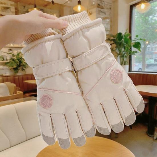 1 Pereche Mănuși Schi Femei Antiderapante Impermeabile Rezistente la Vânt Touchscreen Lână Termice Mănuși Iarnă Vreme Rece Calde Groase Mănuși Ciclism Exterior