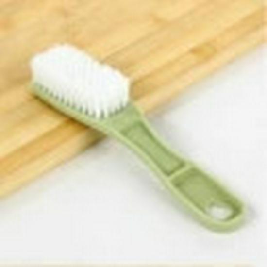 

Пластиковая щетка для чистки обуви с изогнутой ручкой - Маленькая, многофункциональная щетка для стирки и дома светло-зеленый