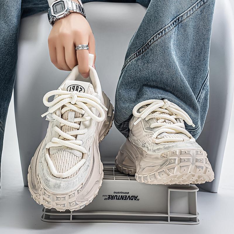 Autumn Leisure Sports Running Increases the Sense of Advanced Ruffian Handsome Retro Old Polished Dad Shoes