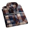 Nuove Camicie a Quadri per Uomo Taglie Forti Tempo Libero Uomo 100% Cotone Invernali Calde Flanella Casual a Quadri Oversize Manica Lunga