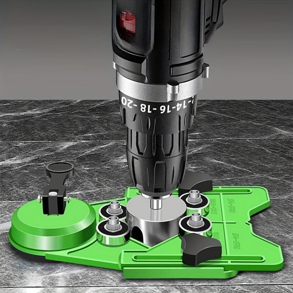 Tile hole locator, glass, marble hole locator, tile chamfering tool, suction cup fixed hole locator, drill hole locator