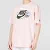 Nike Logo Print Crew Neck Short Sleeve T-Shirt Men Tops Pink FB9804-686