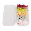 125PCS 2.4cm Bass Fishing Worm PVC Bread Worm Fishing Lure Durable Maggot Baits  Freshwater Fishing