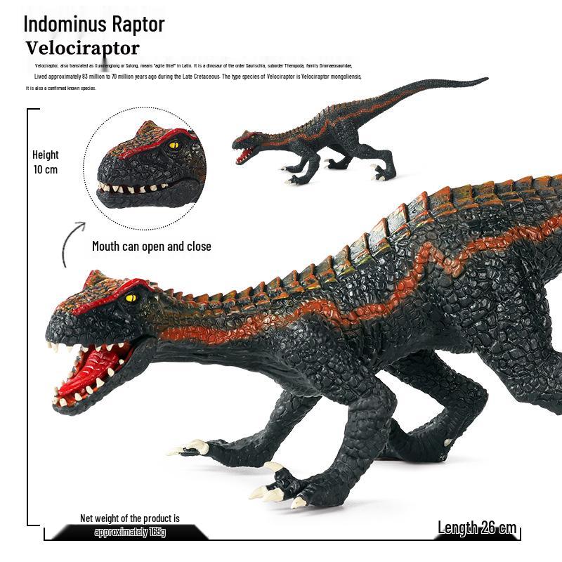 Children s Jurassic Dinosaur Toy: Tyrannosaurus Rex & Velociraptor Model