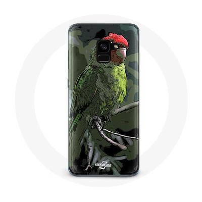 Cover per Samsung Galaxy A8 Plus Pionus Pappagallo Rosso Verde