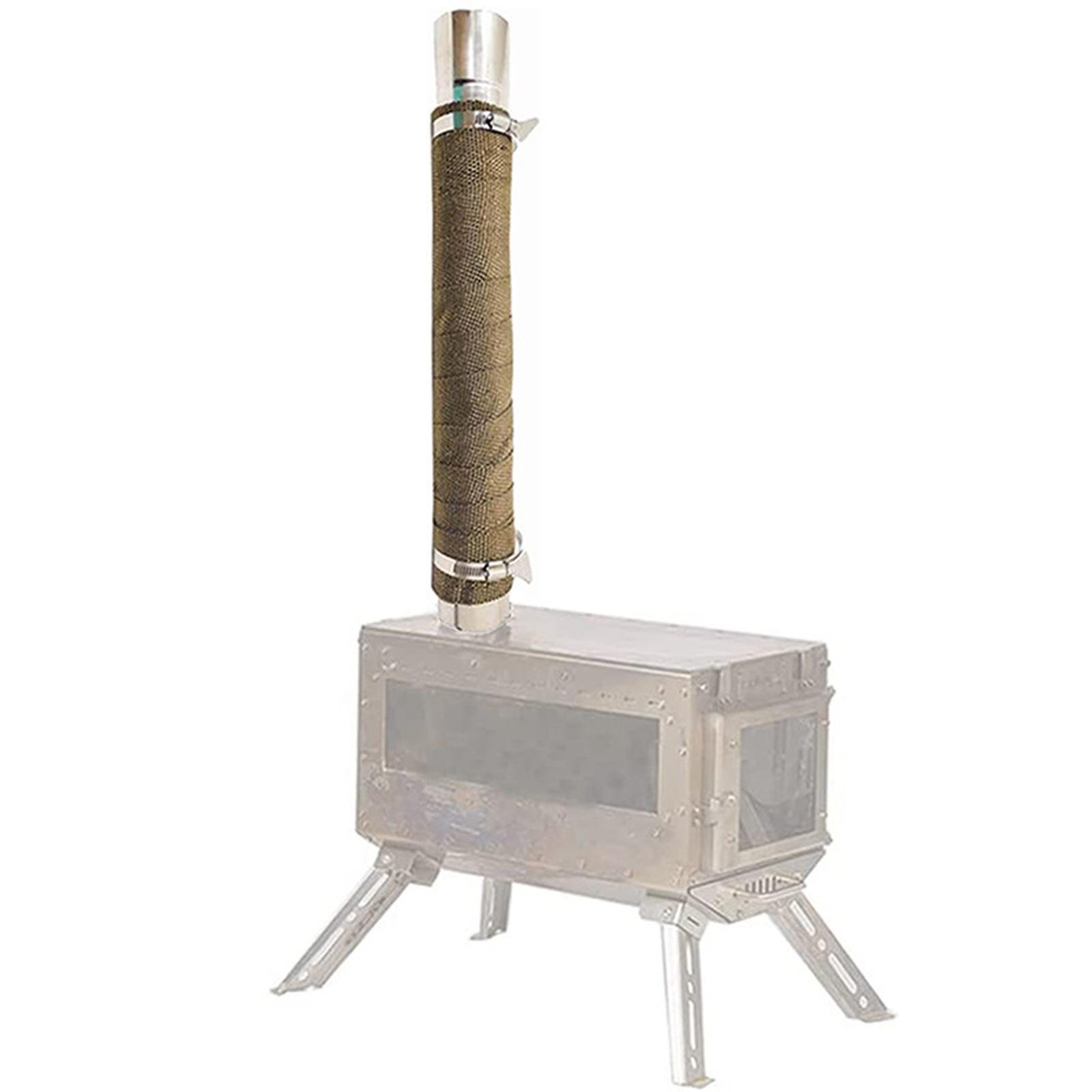 

Вогнестійка стрічка Smilodon для DIY-наметного пальника, регульована ізоляція з 2 затискачами, вогнестійка труба, аксесуари з скловолокнистої тканини one size коричневий