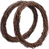 Natural Grapevine Wreath Christmas 2pcs Garland Decoration  Wedding Decor