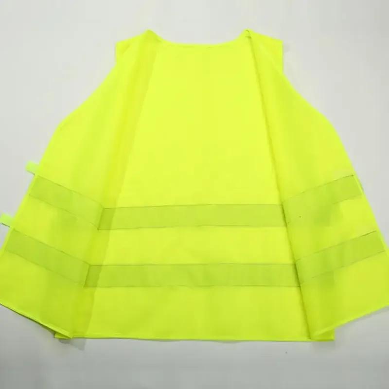 Car Reflective Safety Vest High Visibility Yellow for Traffic Running Cycling Outdoor Sports