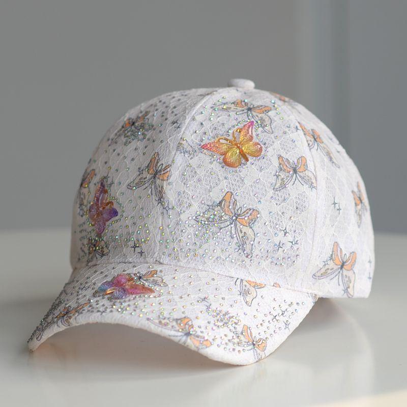 

Летняя кружевная шляпа-утконос, козырек от солнца в виде бабочки, дышащая бейсболка, универсальная кепка-козырек, защита от солнца [54-61cm] бежевый