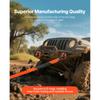 SucceBuy Heavy Duty Tow Strap Recovery Kit Tree Saver Winch Strap, Triple Reinforced Loop & Protective Sleeves for Truck SUV ATV