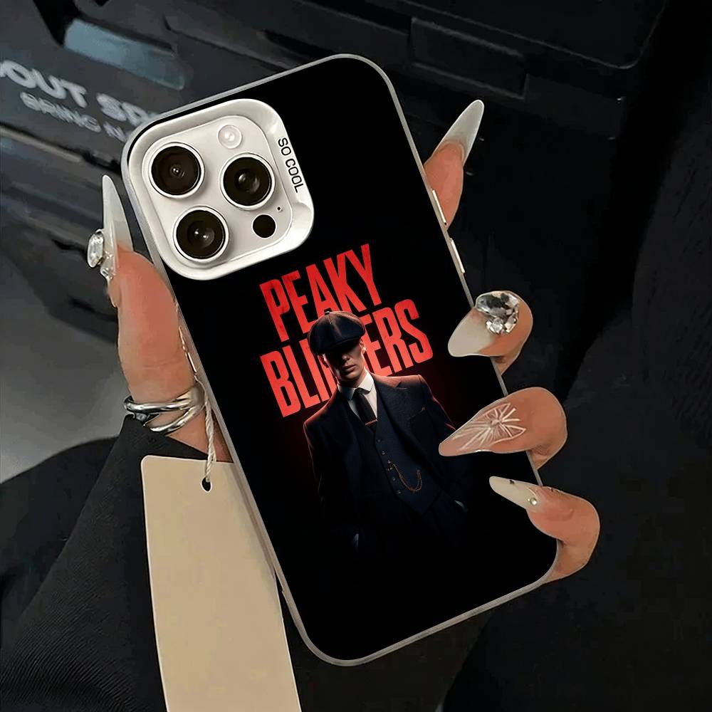 P-Peaky-B- Blinders-movie Phone Case For iPhone 17,16,15,14,13,12,11 Plus,Pro Max,XS,white silver phone case iPhone14