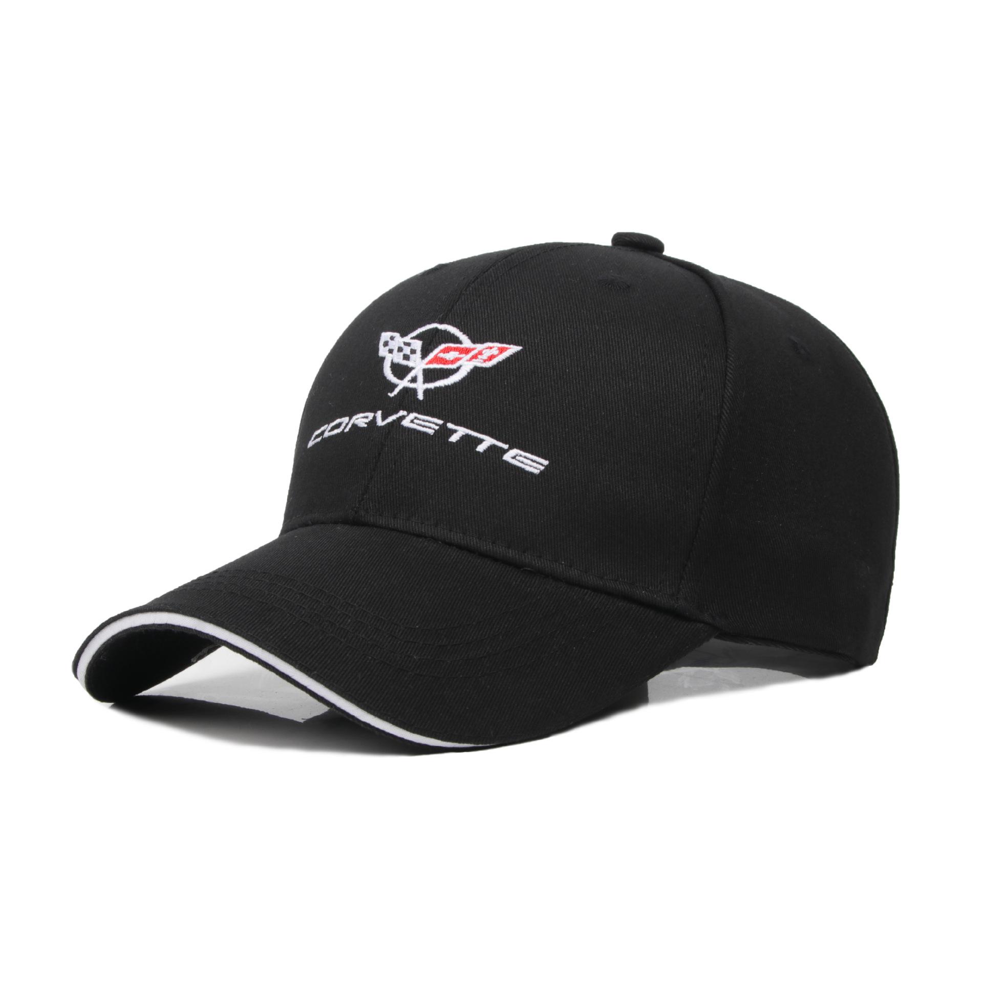Auto-Emblem für Chevrolet Corvette SS Emblem Lässige Baumwoll-Baseballkappe Herren Damen Stickerei LKW-Fahrer Outdoor-Reise Sportmütze black