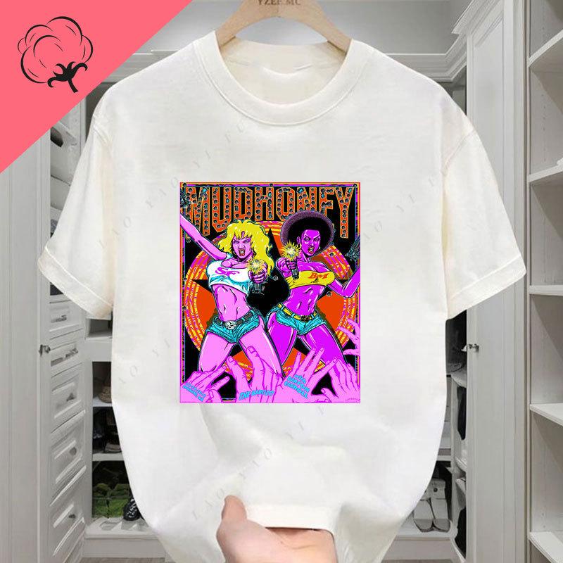 Rare Mudhoney Band T-Shirt Vintage 1990s Style Grunge Rock Tee Skull Skeleton Cool Fashion Weird Short Sleeve Tee Unisex Shirts S