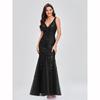 Elegant Fashionable V Neck Sequin Dress Stylegown Summer Sleeveless