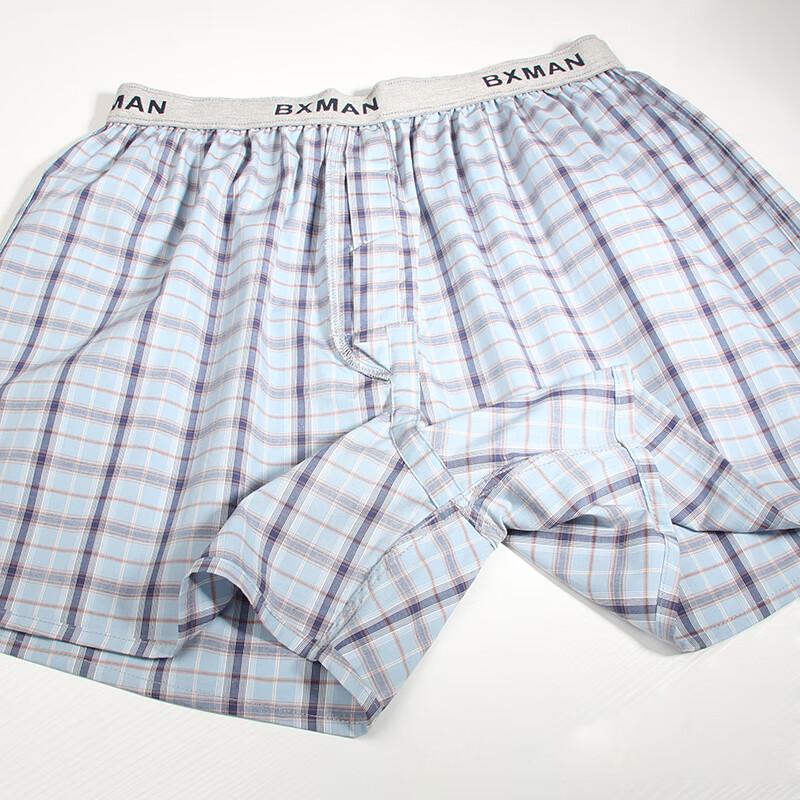 BXMAN Men's Plus Size Cotton Woven Boxer Briefs