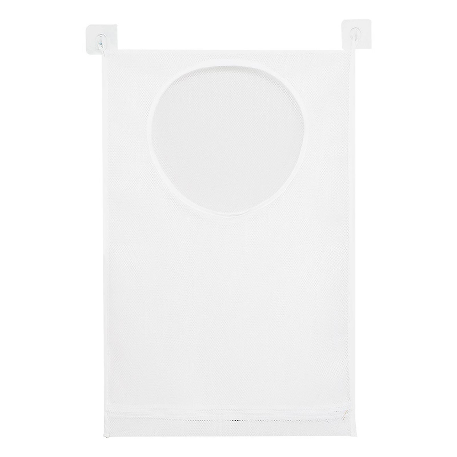 Large Capacity Mesh Clothes Container Wall Hanging Dirty Clothes Basket Clothes Laundry Hamper Household With Zipper China Mainland