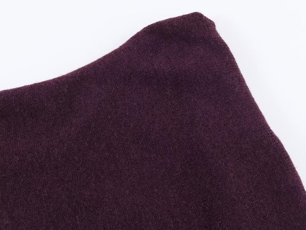 European and American Style, New Women's Clothing, Foreign Style, Fashionable, Flat Needle Off-the-shoulder Knitted Sweater 3653105