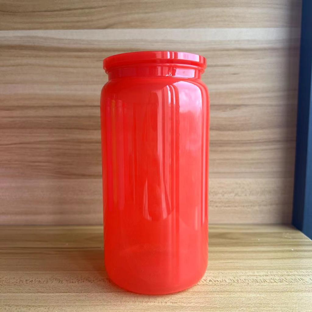 Summer Plastic Straw Cup Solid Color Crushed Ice Cup Student Single-layer Plastic Straw Cup Small Fresh Straw Cover