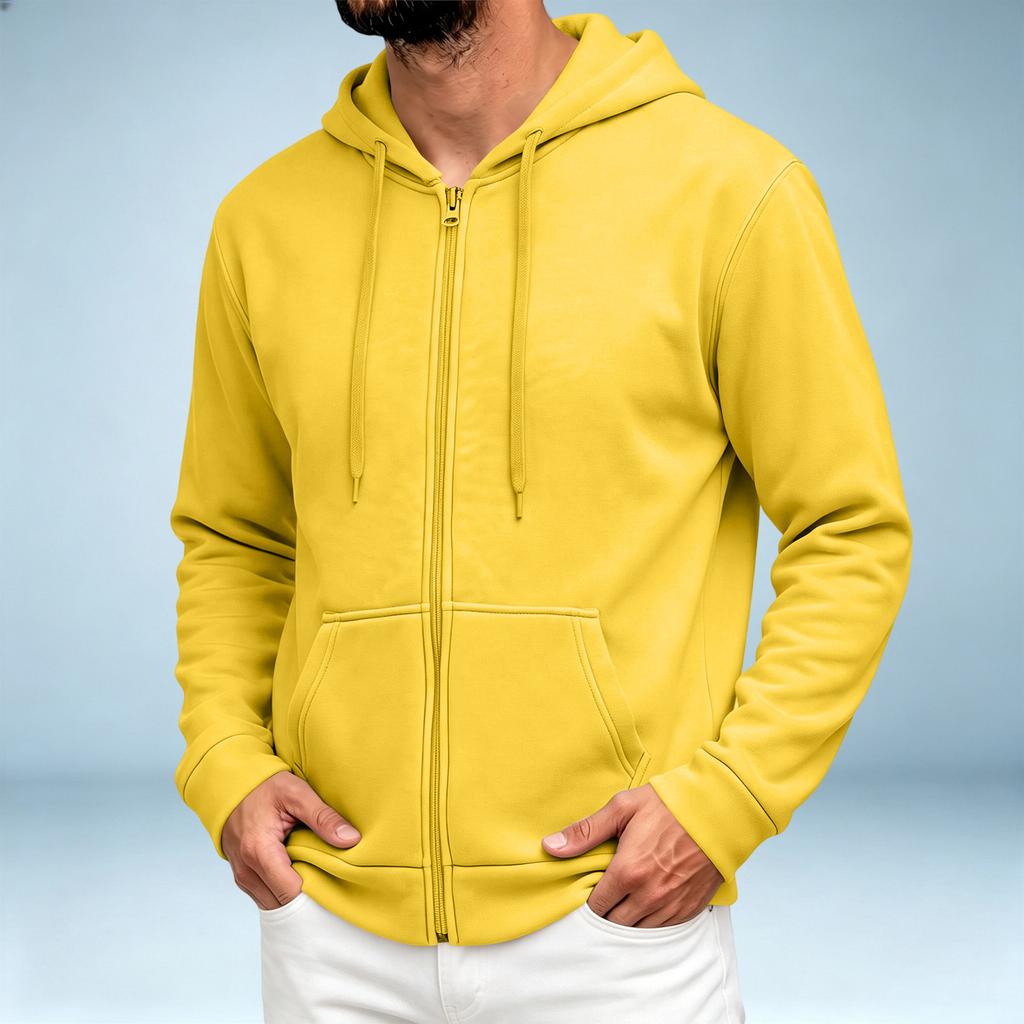 Men's Casual Hooded -Lined Jacket Color for Everyday Wear