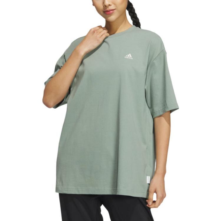 Adidas T Shirt Women's Dusty Green IS7405