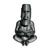 DYS 3D Printed Reading Moai Figurine Ornament, Cross-Legged Sitting Statue Desktop Decoration, Creative Sculpture, Unique Gift for Students Office