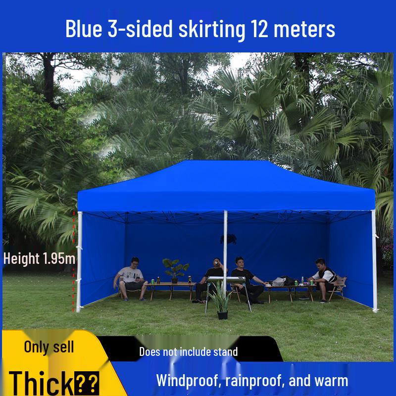 Transparent Tent Side Panel: Windproof & Waterproof Outdoor Canopy Enclosure with Thick Fabric and Durable Edging