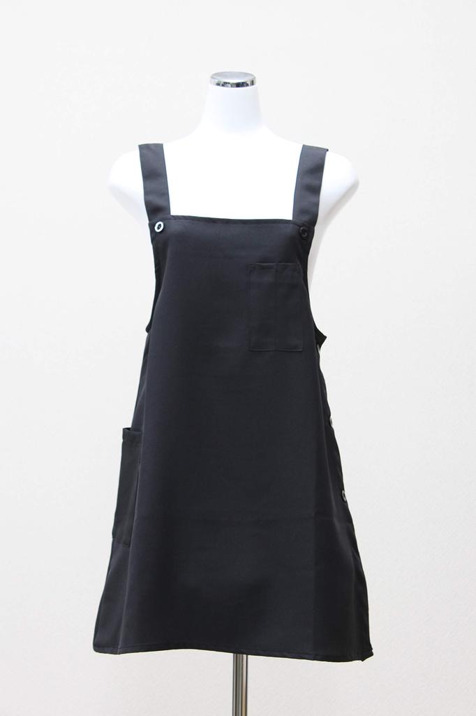 Super 3L [Ishigi] Apron, Water-Repellent A-Line Apron, TP-20UE03, Black,