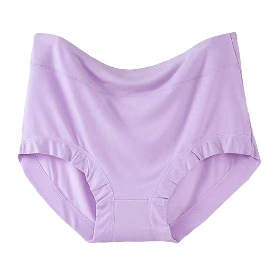 

Cotton Underwear for Women Seamless Plus Size High Waisted Full Coverage Briefs Ladies Soft Stretch Tummy Control Panties L