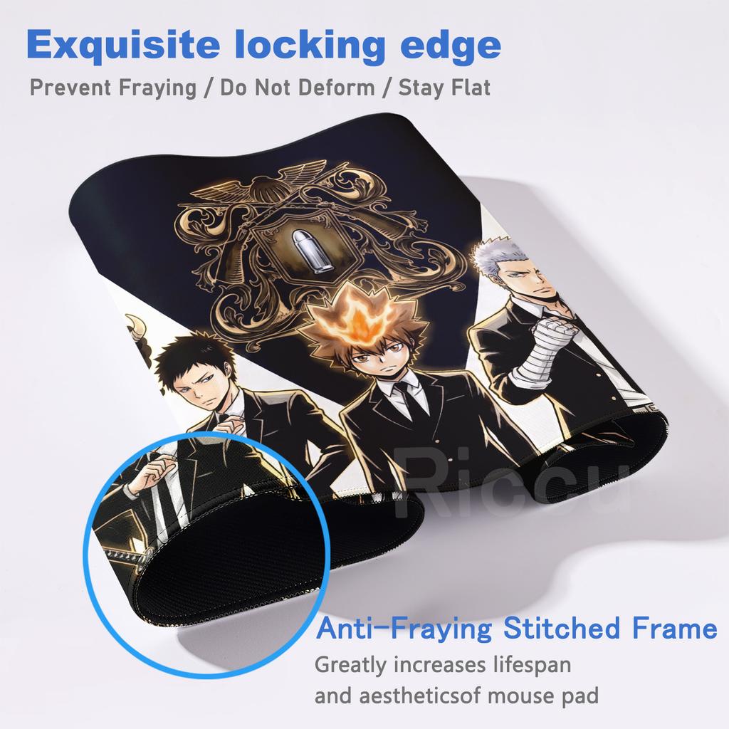 HD printing XXL Katekyo Hitman Reborn Computer Quick response Mouse Pad Gamer Rubber Desk Mat Gamer Accessories Non-slip Gaming