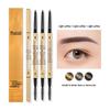 Ultra-Fine 3D Smudge-Proof Double-Ended Eyebrow Pencil with Triangle Tip