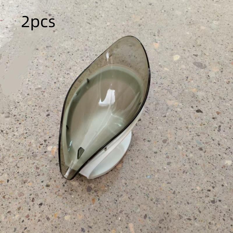 

2pcs/Transparent Soap Box Drain Rack Bathroom Toilet Soap Box with Lid Storage Box Toiletries Storage Rack 2pcs серый