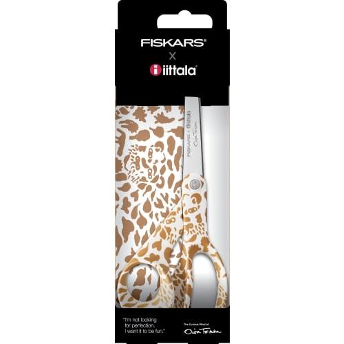 [Officially Imported] Iittala x Fiskars Curious Mind of Oiva Toikka Scissors, 21cm, Cheetah Brown, 1066630