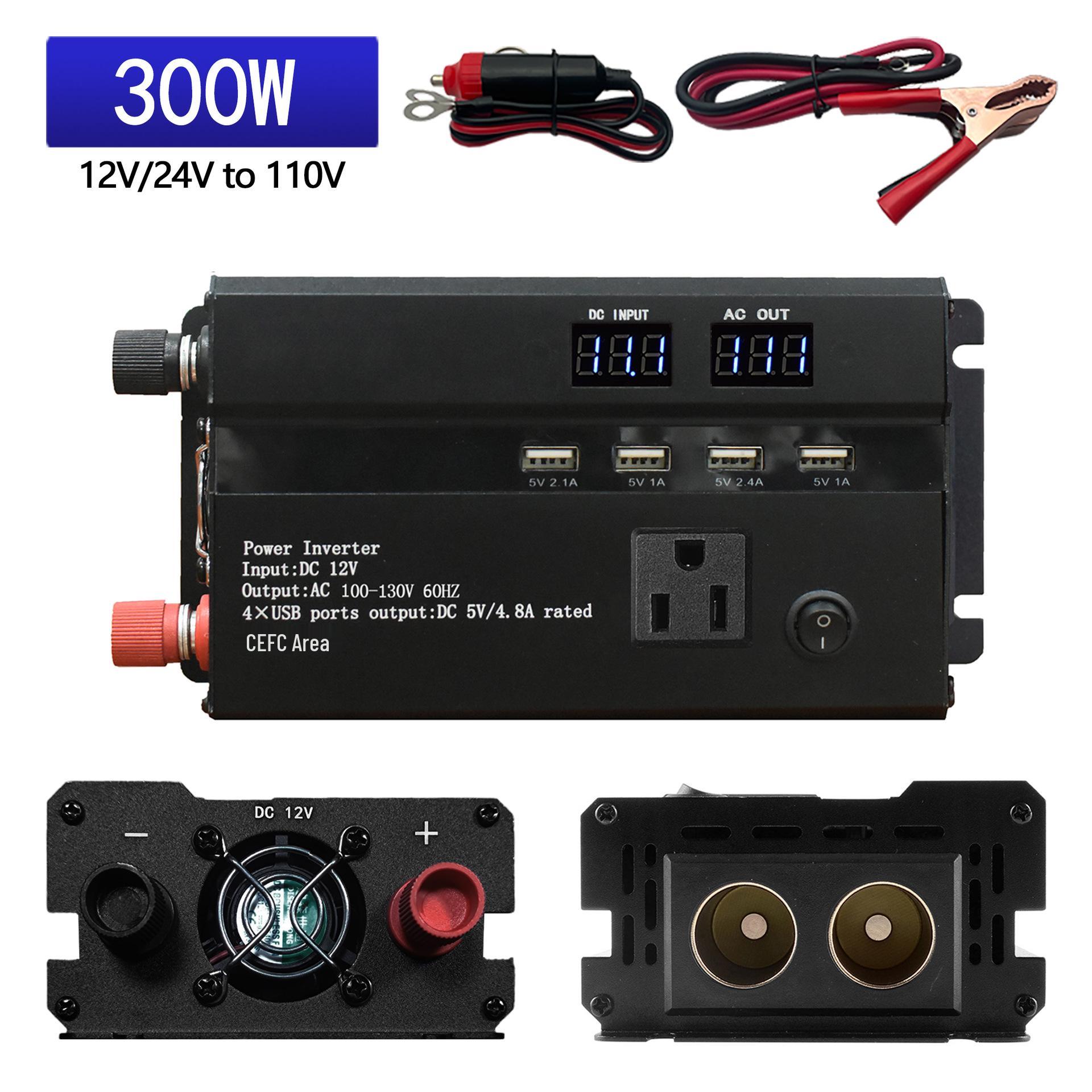 

12V/24V to 110V Car Power Inverter - 3000W/4000W/6000W High Output