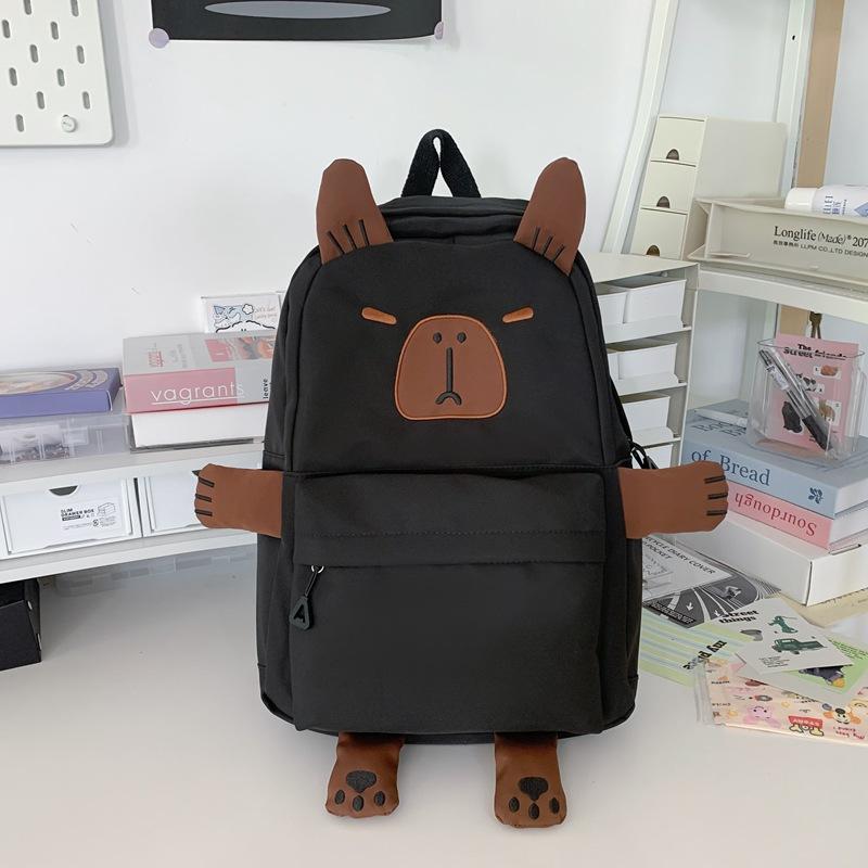 School bag girl cute junior high school student large capacity versatile backpack college student niche ugly shopping backpack