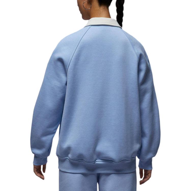 Jordan Polo Neck Knitted Pullover Long Sleeve Sweatshirt Women Sweatshirt IF0997-422