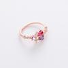 A variety of micro-set crystal zircon ring sweet and elegant ring popular jewelry