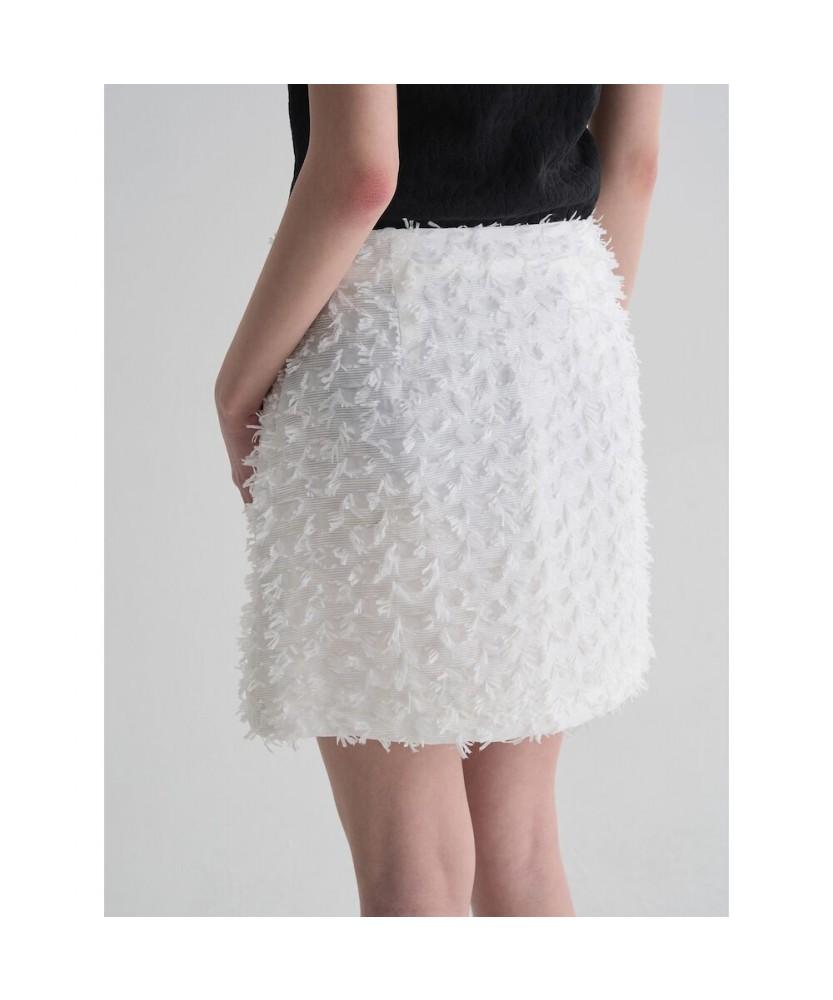 8SECONDS Motif Mini Skirt White